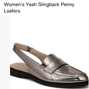 SOUL Naturalizer Metallic Slingback Loafers